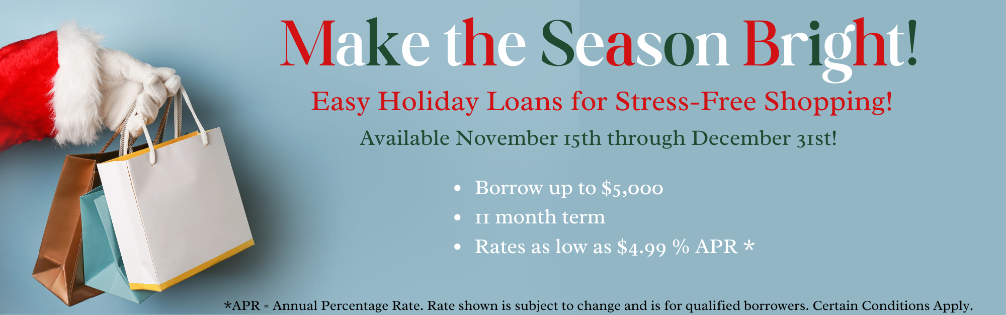 Holiday Bonus Loans